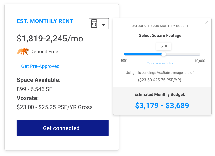 monthly calculator card