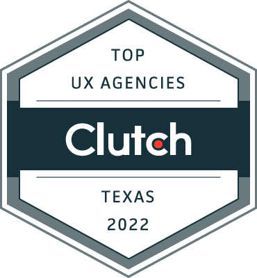 Forty4 Design | Top UX Agencies in Texas badge from Clutch Co.