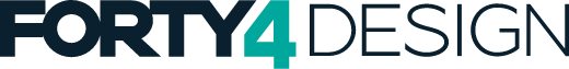 Forty4 Design Logo Dark