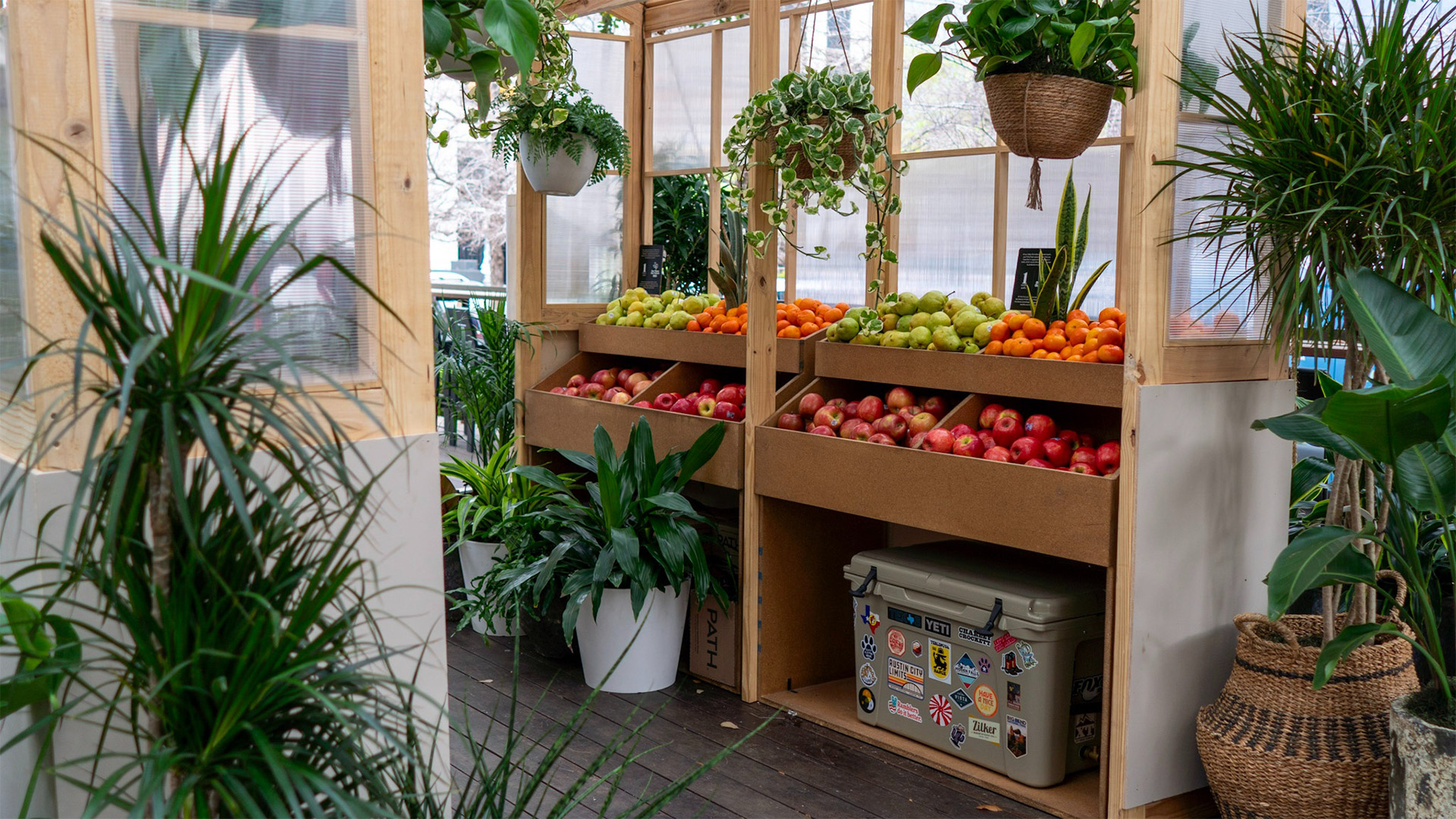 1 hotels austin brand activation and install by forty4 design