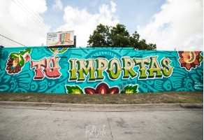 "Tu Importas" Mural by Snuk One & Forty4 Design